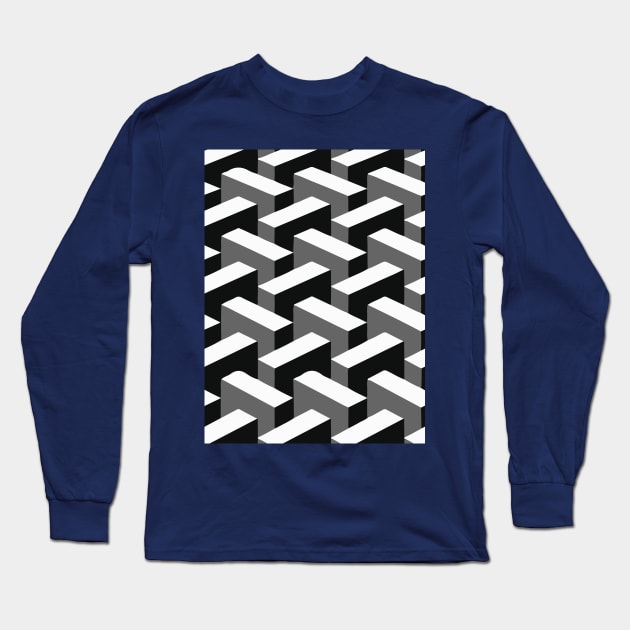 Escher pattern Long Sleeve T-Shirt by burropatterns